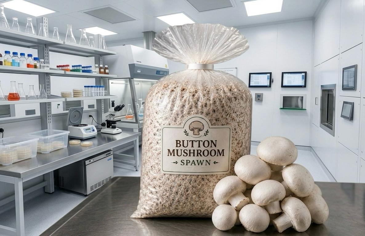 Button Mushroom Spawn